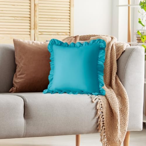 KKJIAF 2 Pack Ruffle Pillow Cases 22x22 Inches - Image 5