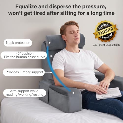 ENITYA 21" Reading Pillow for Bed - Image 3