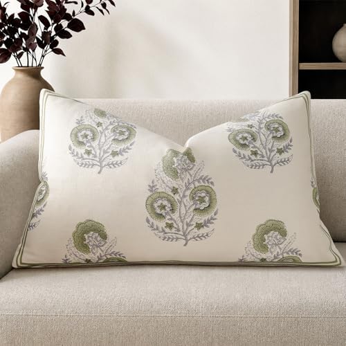 Vintage Floral 16x24 Lumbar Pillow Cover by PillowCoversExpert