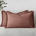 MIULEE Linen Decorative Fall Lumbar Throw Pillow Covers Autumn Glaze 12x20 by MIULEE