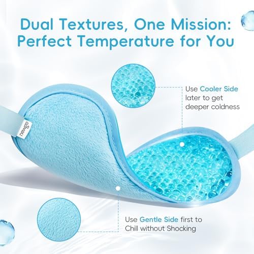 NEWGO Cooling Eye Mask for After Surgery, Reusable Gel Face Ice Pack - Image 3