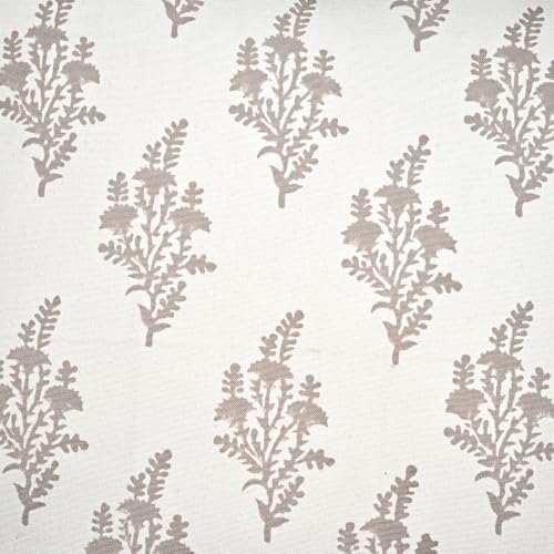 Ridhi Block Print Quiet Earth Cotton Pillow Cover 24" x 24" Set of 2 - Image 6