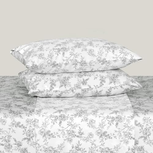 Feather & Stitch 100% Cotton Sateen 500 TC Split King Size Bed Sheet Set - Image 4