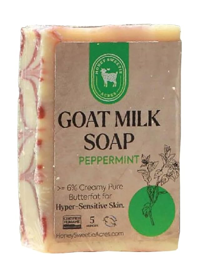 Honey Sweetie Acres Peppermint Goat Milk Soap by HoneySweetieAcres