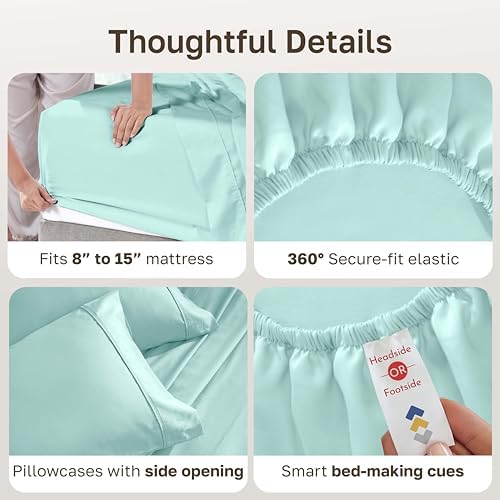 California Design Den Soft 100% Cotton Split King Sheet Set - Image 6