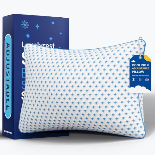 Queen Pillow 1 Pack, Cooling Shredded Memory Foam Pillow by Unknown