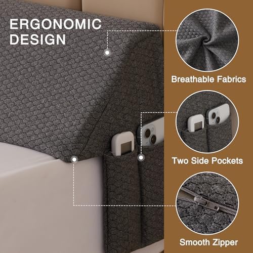Bedluxe King Bed Wedge Pillow for Headboard, Fill The Gap - Image 5