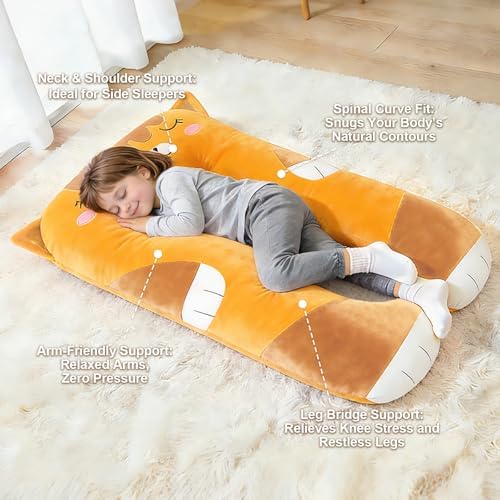 47x23 inch U Shaped Long Plush Body Pillows - Image 6