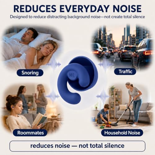 Noise Cancelling Ear Plugs Sleep 33dB NRR Side Sleep Small Ear - Image 5
