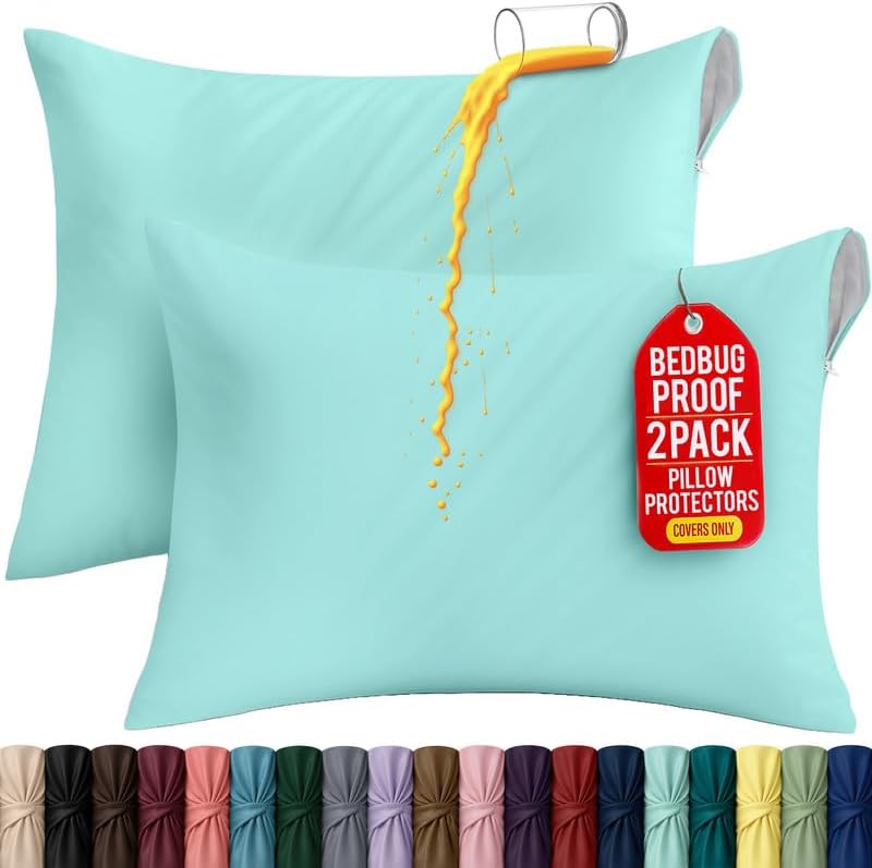 Set of 2 Pillow Protectors by UTOPIABEDDING