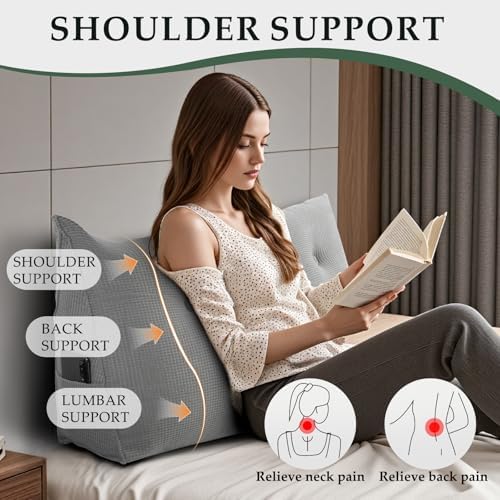 Headboard Pillow Twin, Wall Backrest Wedge Pillow Headboard - Image 3