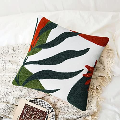 Merrycolor Boho Decorative Throw Pillow Covers 18x18 Tufted Abstract Mid - Image 6