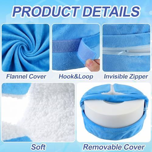 Soulchen 2 Pack Heel Protector for Pressure Sores Fleece Foot Elevation Pillow - Image 2