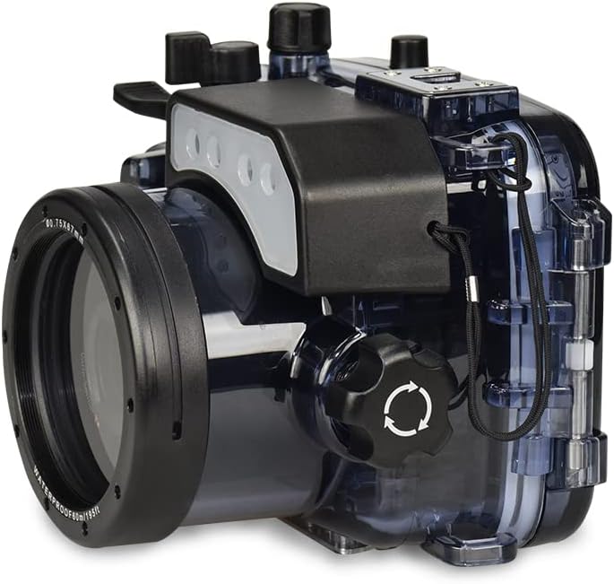 Sea frogs 195FT/60M Underwater Waterproof Camera Diving housing case for Sony DSC RX100 RX100II RX100III RX100IV RX100V RX100I-V (Housing + Red Filter)