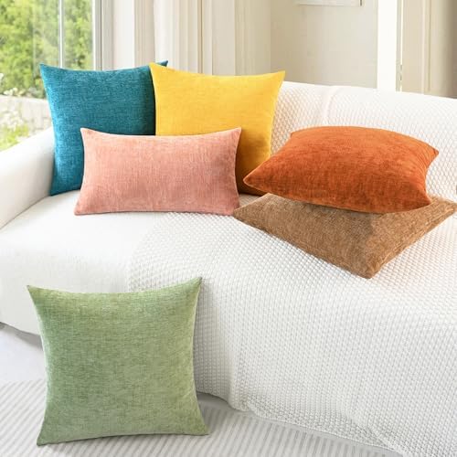 CaliTime Decorative Couch Throw Pillow Covers 20 X 20 Inches Sage Green - Image 4