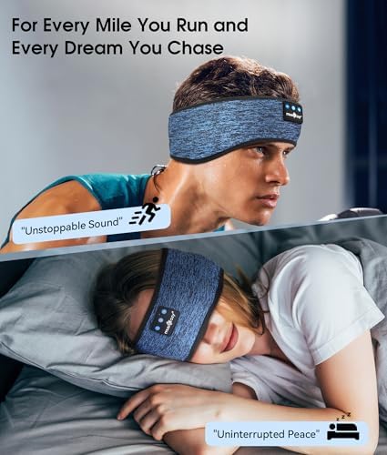 MUSICOZY Bluetooth 5.4 Sleep Headphones Headband Sports Wireless Audio - Image 2