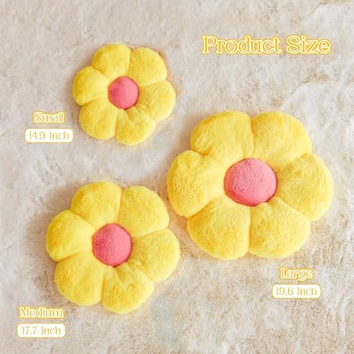 Kcvvcr Flower Pillow Cute Decorative Throw Pillow - Image 2