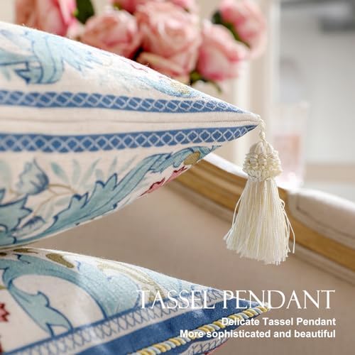 patdrea Designer French Vintage Linen Throw Pillow Cover - Image 6