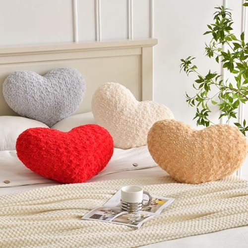 Heart Pillow, Soft Heart Shaped Pillow - Image 6