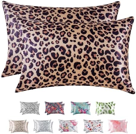 MR&HM Satin Pillowcase 2 Pack, King Size 20"x40" by MRHM
