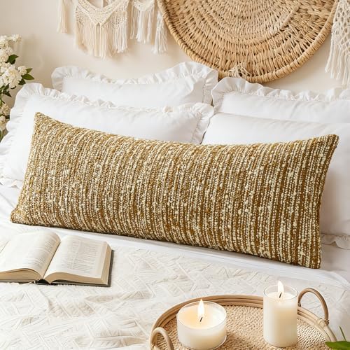 Artscope Lumbar Throw Pillow Cover 14x36 Super Thick Body Pillow Cover - Image 4