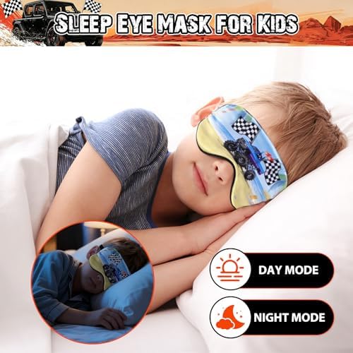 FrgKbTm 2 Pcs Sleep Mask for Kids Boys, Silk Eye Covers for Sleeping, - Image 6