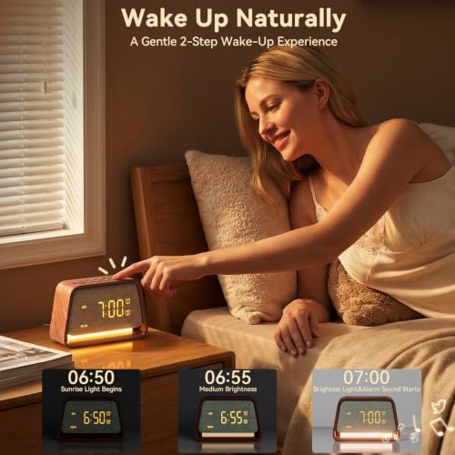 Vivilumens Alarm Clock with White Noise Machine Night Light - Image 6