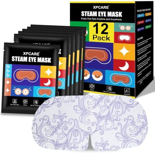 XPCARE 12 Pack Steam Eye Mask Disposable by XPCARE