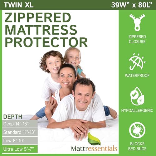 Zippered Twin XL Mattress Protector by Mattressentials