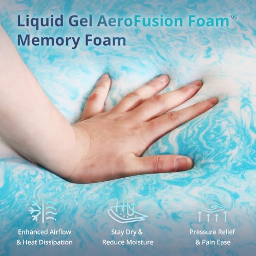 Dyonery 4 Inch Gel Infused Memory Foam Mattress Topper Twin XL Size - Image 4