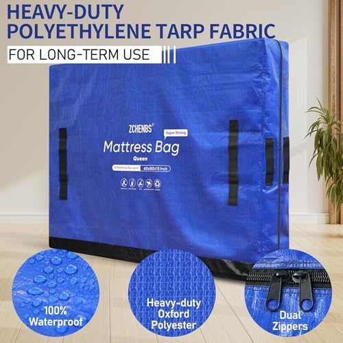 Mattress Bags for Moving, Queen Mattress Storage Bag - Image 6