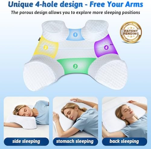 Side Sleeper Pillow with Arm Hole - Image 6