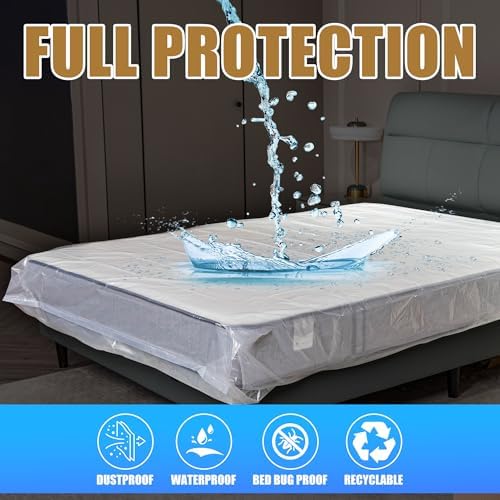 2PK Plastic Mattress Bag for Disposal Moving or Storage - Image 5