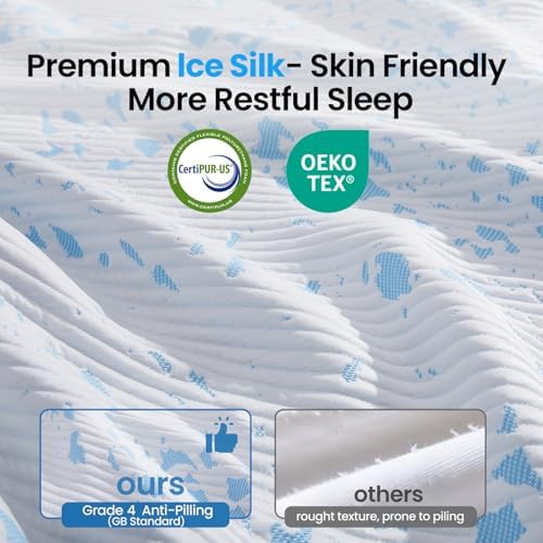OhGeni 3 Inch Cooling King Size Gel Memory Foam Mattress Topper Pad, Soft Bed - Image 6