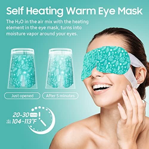 BeHoomi Steam Eye Mask, Self Heating Disposable SPA Warm Compress - Image 4
