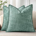 decorUhome Chenille Decorative Throw Pillow Covers 24x24 Set of 2 by decorUhome
