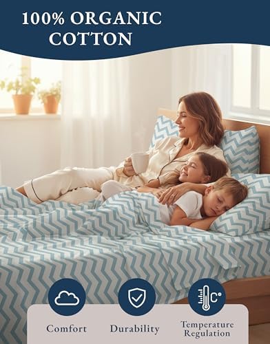 LANE LINEN Twin XL Sheets 100% Organic Cotton Cooling Soft 3pc - Image 6