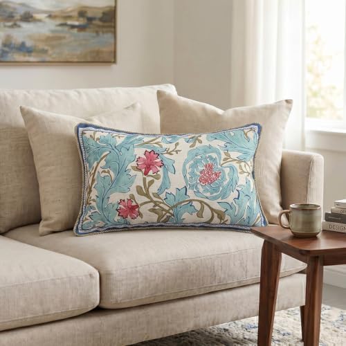 patdrea Designer Vintage Linen Throw Pillow Cover - Image 3