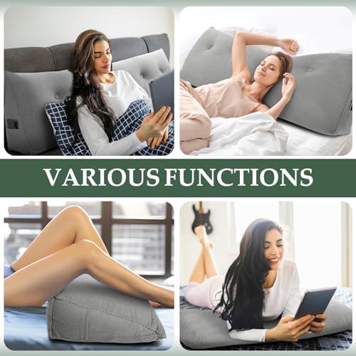 Headboard Pillow Queen, Wall Backrest Wedge Pillow Headboard - Image 6