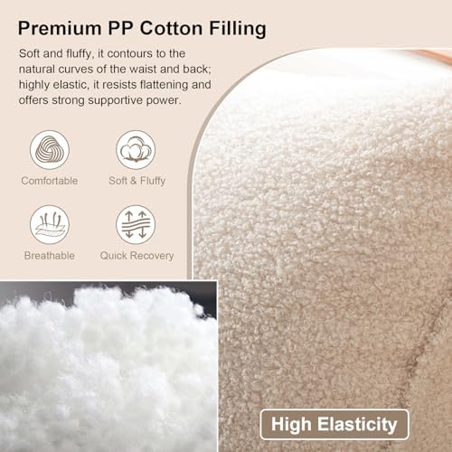 Headboard Pillow Wedge – Soft Teddy Velvet Reading Pillow - Image 5
