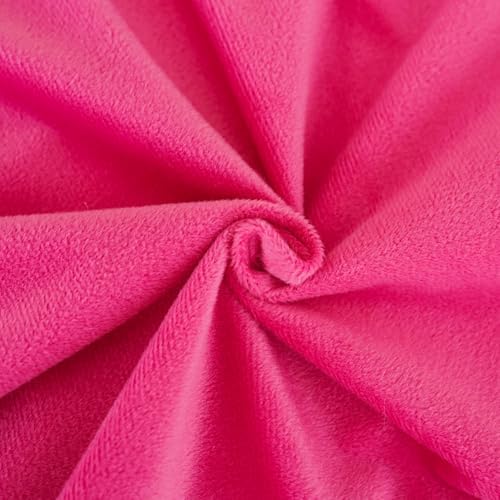 JAUXIO Fluffy Faux Fur Body Pillow Cover, Hot Pink, 21 x 54 Inches - Image 6