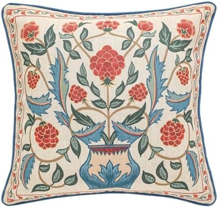 patdrea Designer French Vintage Linen Throw Pillow Cover by patdrea