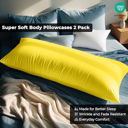 ROYALE LINENS Microfiber Body Pillow Cover - Image 4