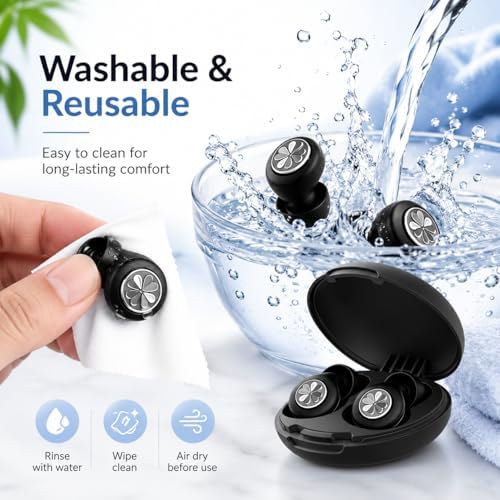45dB Ear Plugs for Sleeping, Soft Silicone for Side Sleepers, 4 Sizes - Image 4