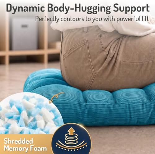 Floor Pillows Set of 2, Large Meditation Cushion - Image 4