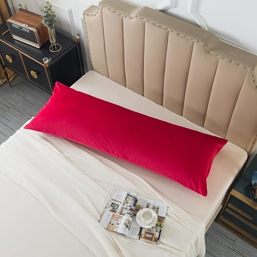 H HOUSEHOLD 1 Pack Velvet Body Pillow Cover, Soft and Cozy Luxury Fuzzy Flannel - Image 3