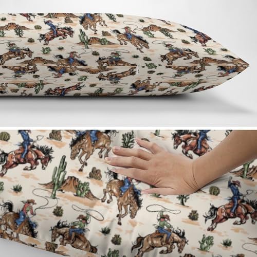 Wild West Cowboy Body Pillow Cover Horse Pillowcase - Image 5