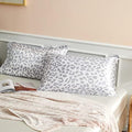 Grey Leopard Printed Pillow Cases, Standard Cheetah Satin Pillowcase by LCBD