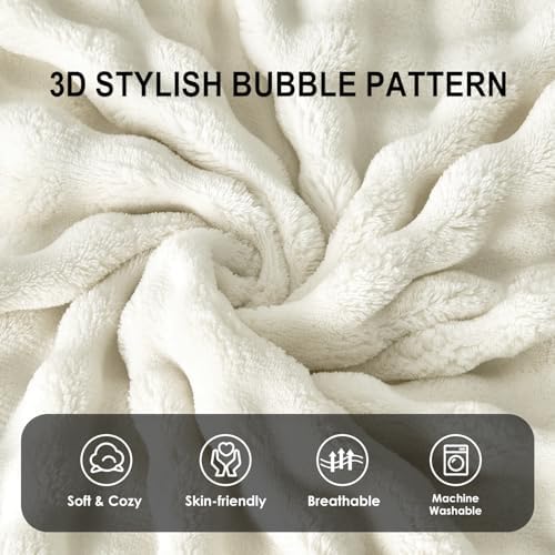 SOCHOW Decorative Throw Pillow Covers 18x18 Inches Set of 2, Cream White - Image 5
