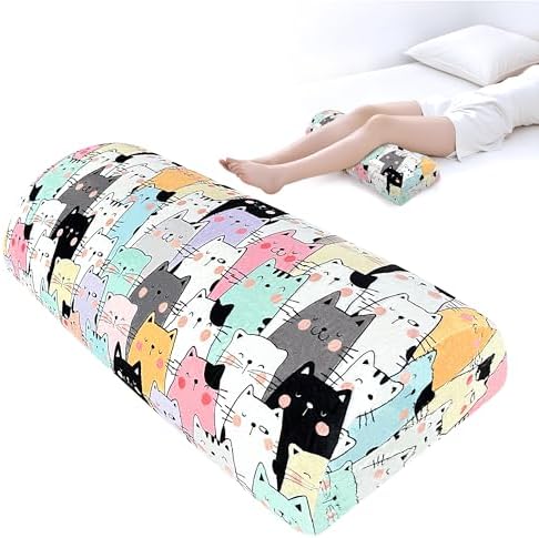 Knee Pillow for Back Sleeping – Half Moon Bolster Pillow for Under Knee While by Unknown